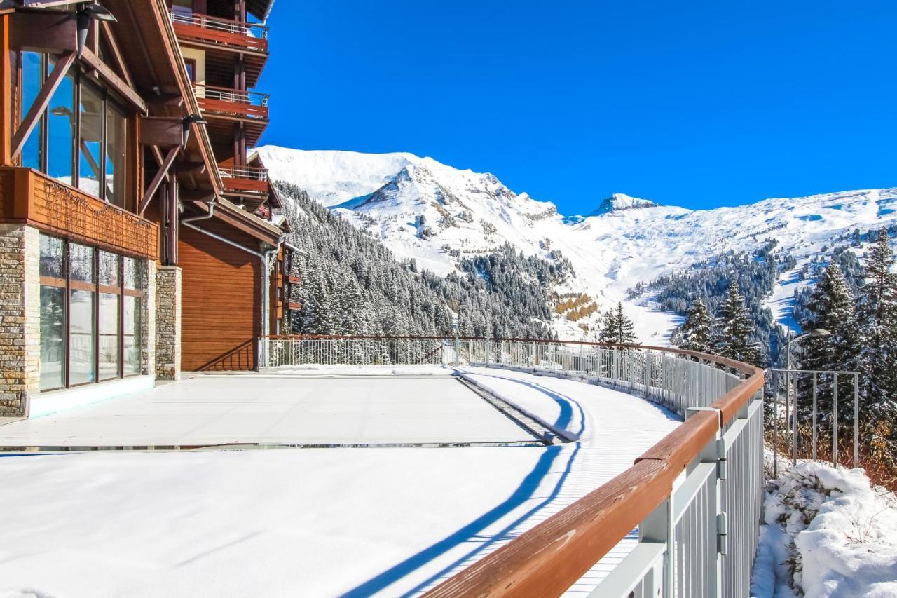 South Facing 2-Bed Apartment With Fireplace, Terrasses Deos Flaine Zewnętrze zdjęcie