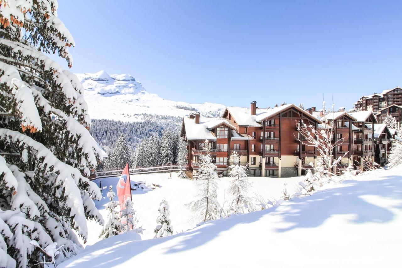 South Facing 2-Bed Apartment With Fireplace, Terrasses Deos Flaine Zewnętrze zdjęcie
