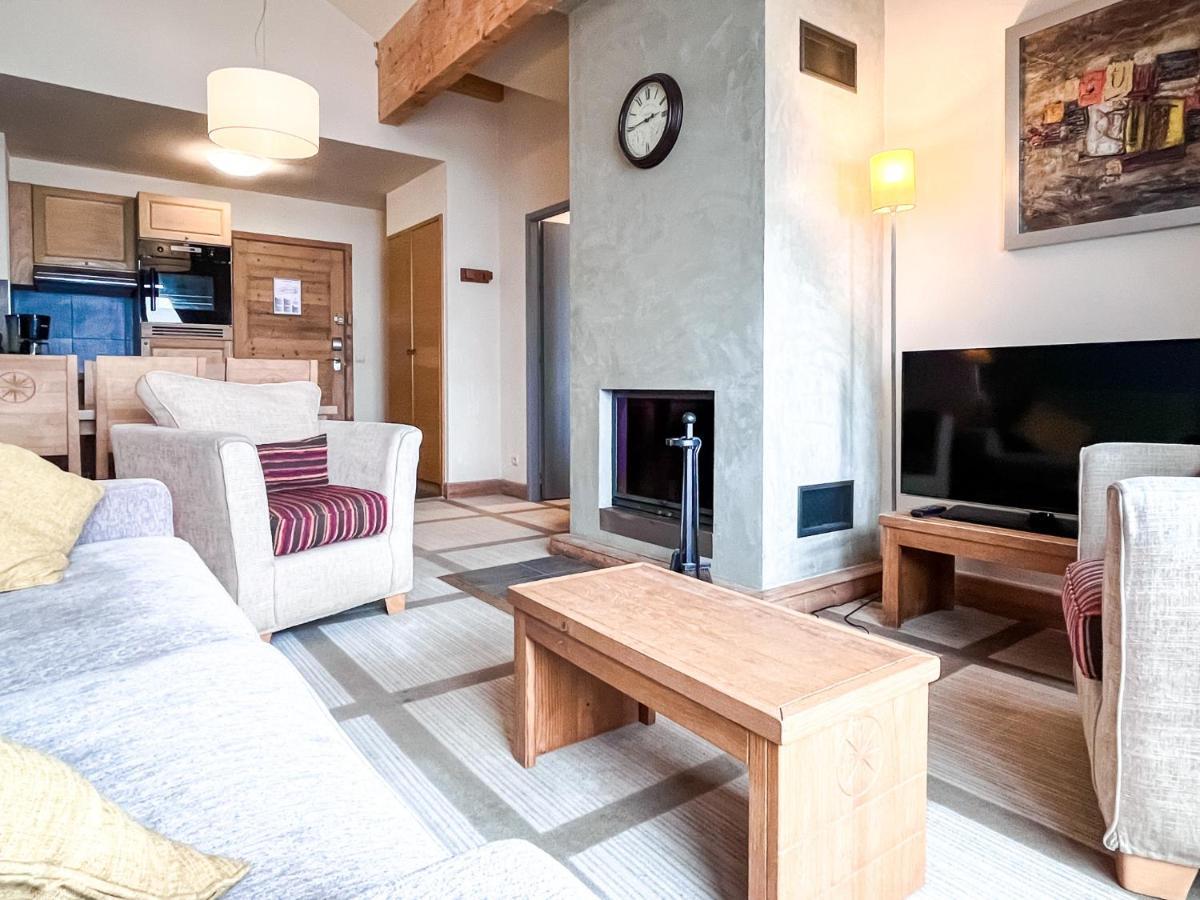 South Facing 2-Bed Apartment With Fireplace, Terrasses Deos Flaine Zewnętrze zdjęcie