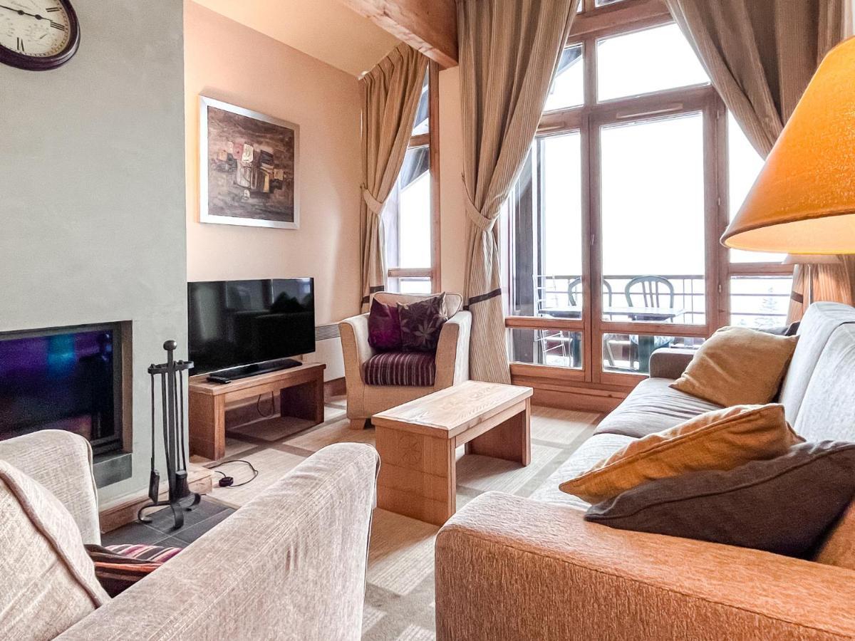 South Facing 2-Bed Apartment With Fireplace, Terrasses Deos Flaine Zewnętrze zdjęcie
