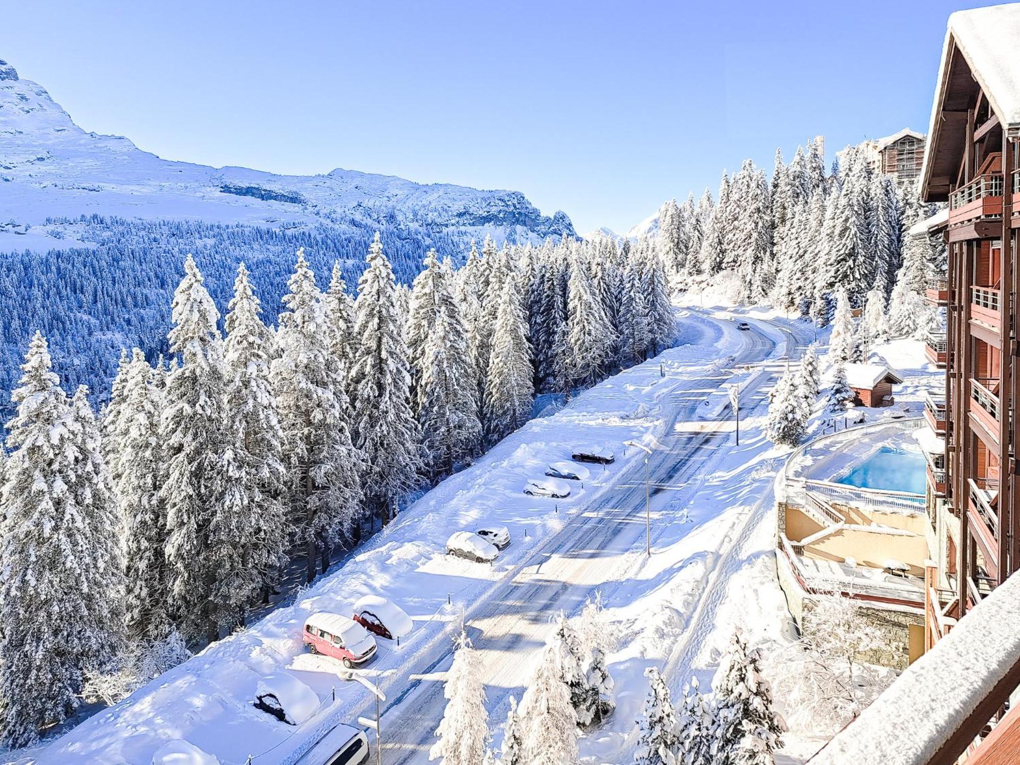 South Facing 2-Bed Apartment With Fireplace, Terrasses Deos Flaine Zewnętrze zdjęcie